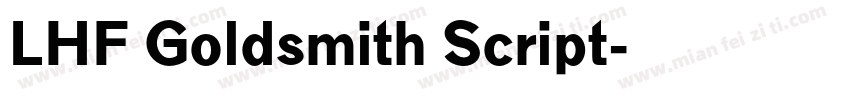 LHF Goldsmith Script字体转换